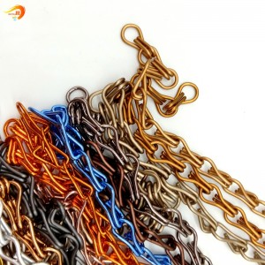 Dekoratif Aluminium Metal Chain Link Fly Layar Wire Mesh Pintu Tirai