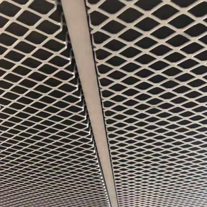 Indoor suspended ceiling expanded metal mesh ceiling for office