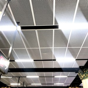 High levels aluminum expanded metal mesh ceiling panels