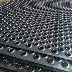 Anti skid Non lapsus Dimple Plate Perforated Metal Salutis Grating pro Stair Treads