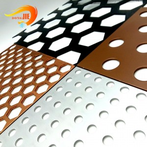 Китайски производител Декоративна фасадна облицовка Перфориран мрежест лист