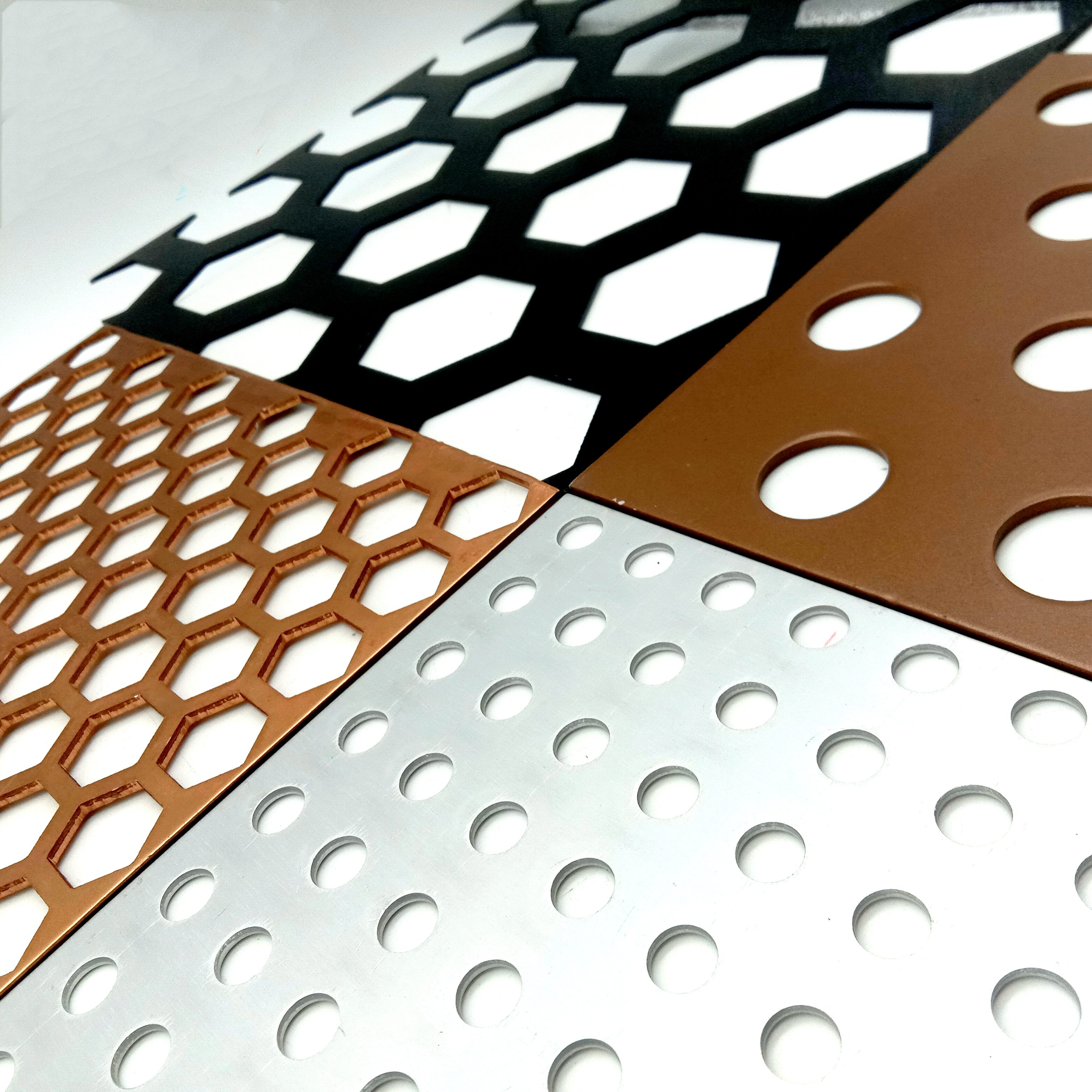 Surface treatment technology of perforated metal mesh