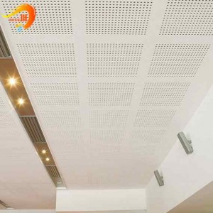 Artistic aluminum perforated panel for ceiling panel