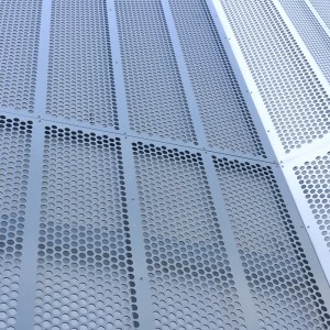 Facade cladding punching mesh aluminum perforated metal