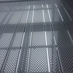 Aluminum perforated metal curtain walls for office building