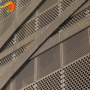 Modern Design Composite Panel Perforated Metal Mesh Facade Cladding