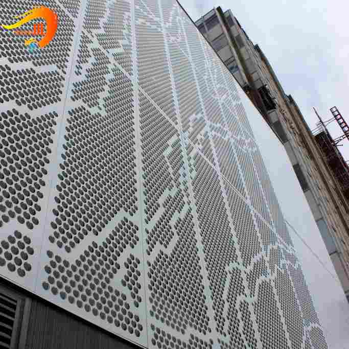 High reputation Decorative Perforated Metal Sheet - Economical Facade Cladding Aluminum Perforated Metal Mesh – Dongjie