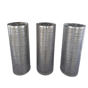 Filter element perforated mesh perforated mesh round tube