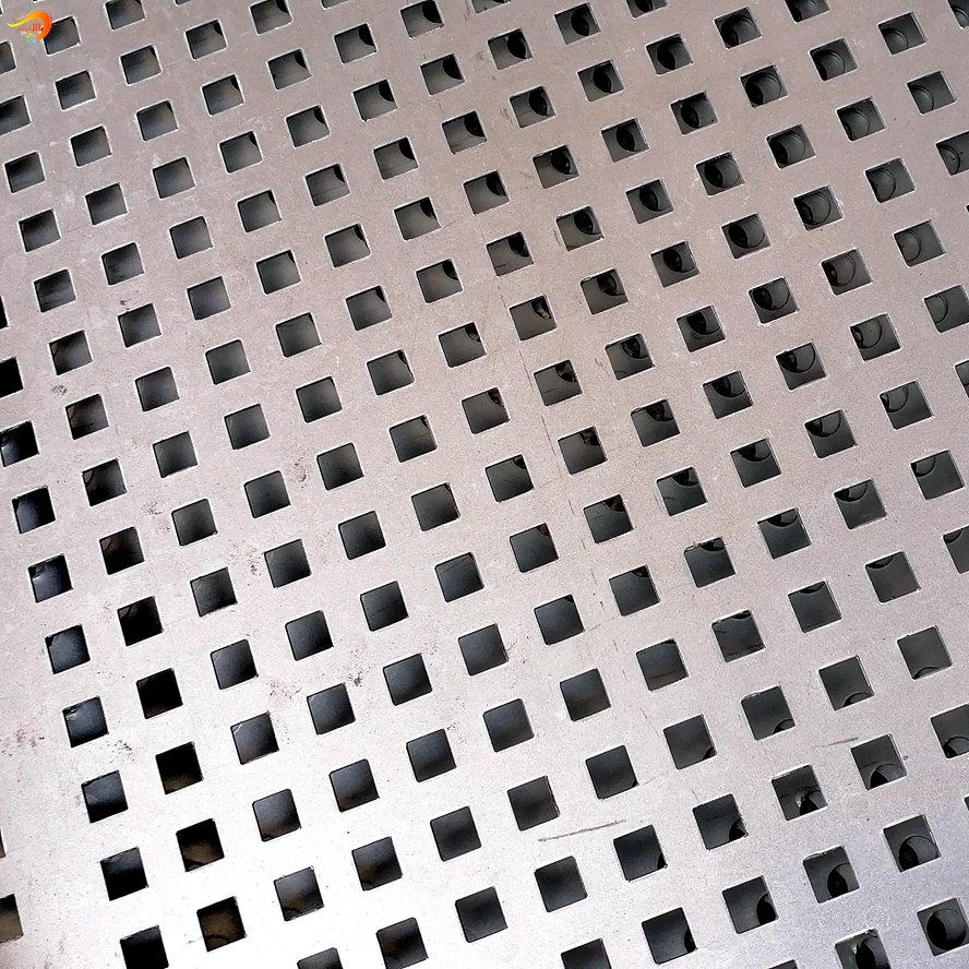 PriceList for Black Perforated Sheet - Heavy Duty Stainless Steel Square Perforated Metal Mesh – Dongjie