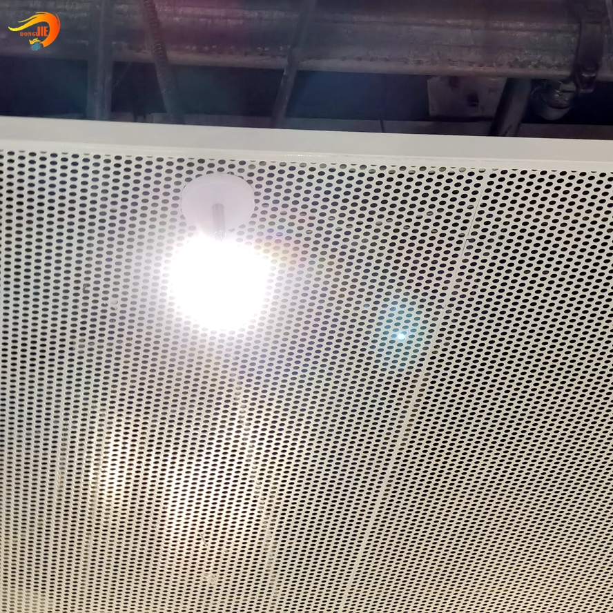 High Quality for White Speaker Mesh - Aluminum Metal  Decorative perforated metal Indoor Lay in Ceiling – Dongjie