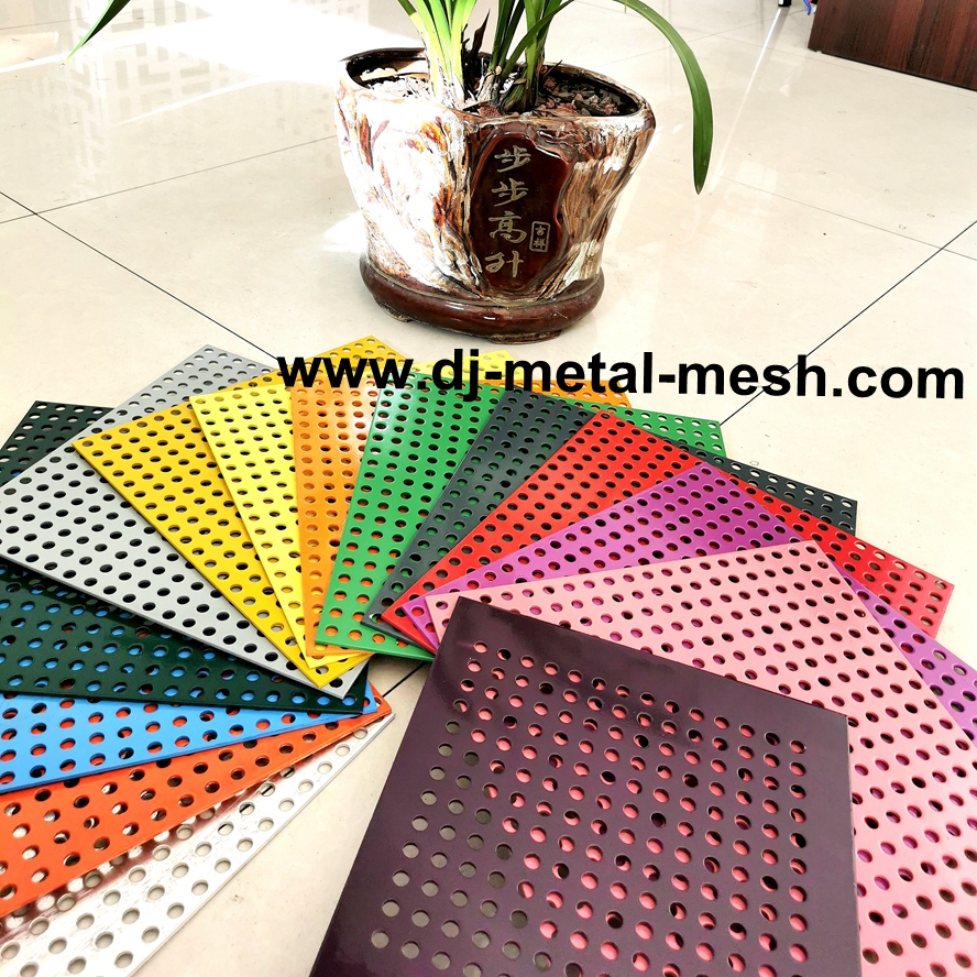 The details of perforated metal mesh