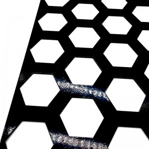 Thiết kế trần lưới kim loại đục lỗ mạ kẽm đục lỗ hình lục giác