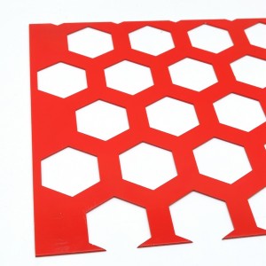 Plafon de design cu orificiu hexagonal plasă metalică perforată galvanizată