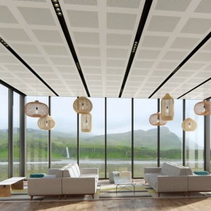 White Perforated Mesh Ceiling Tiles Design in China