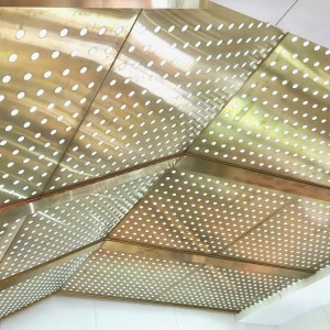 Decorative Design Ceiling Tile Suspended Perforated Metal Panel for Ceiling Grill