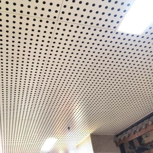 Wholesale Price 1.8mm Hole Diameter Full Punched Roll Coated Aluminum Ceiling Panel