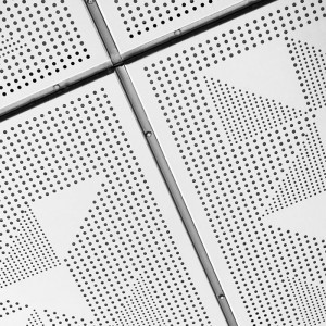 Artistic Metal Perforated Ceiling Tiles Perforated for Indoor Soundproofing