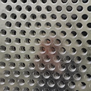 Galvanized round hole perforated metal filter mesh