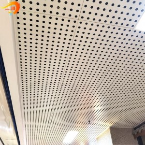Slàn-reic Round Hole Perforated Metal Duilleag airson Suspended mullach