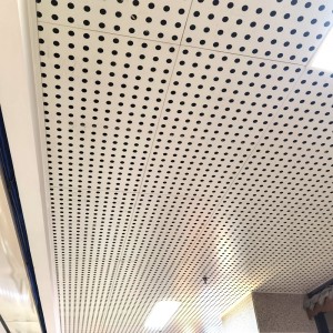 Powder Coated Aluminum Light Weight PVC Perforated Metal Mesh Ceiling