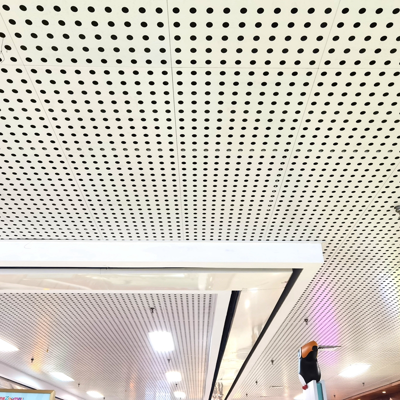 What are the advantages of perforated ceilings?