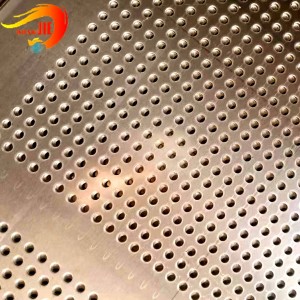 Gortina-horma apaingarria Aluminiozko sare metaliko zulatua fatxadaren estaldura