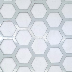 Aluminium Hexagonal Holes Perforated Panels for Decoration