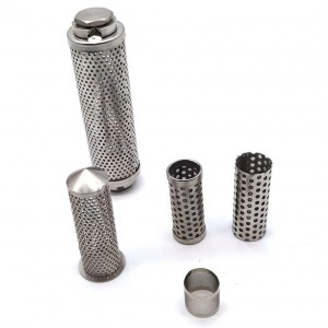 304 316 stainless steel perforated metal mesh pipe water filter tube