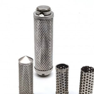 304 316 stainless steel perforated metal mesh pipe water filter tube