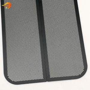 စပီကာကင်အတွက် ပူပူနွေးနွေးရောင်းချသော Stainless Steel 304 Black Perforated Sheet Metal Mesh