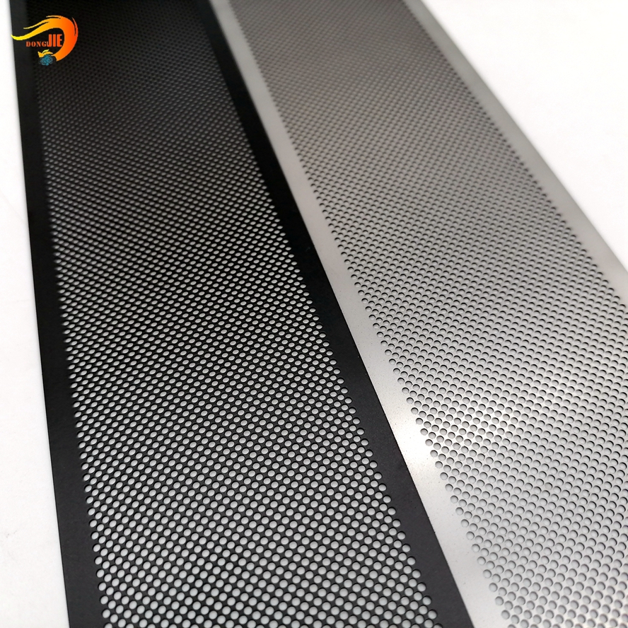 OEM/ODM China Perforated Metal Cover - Hot Sale Stainless Steel 304 Black Perforated Sheet Metal Mesh for Speaker Grill – Dongjie