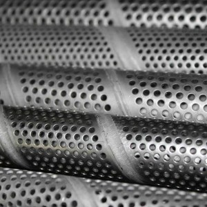 Durable chemical filtration mesh perforated metal mesh