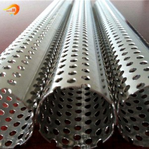 Micropore round hole perforated metal filter tube for water filtration