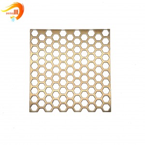 Hexagonal Perforated Metal Sheet for suspended ceiling