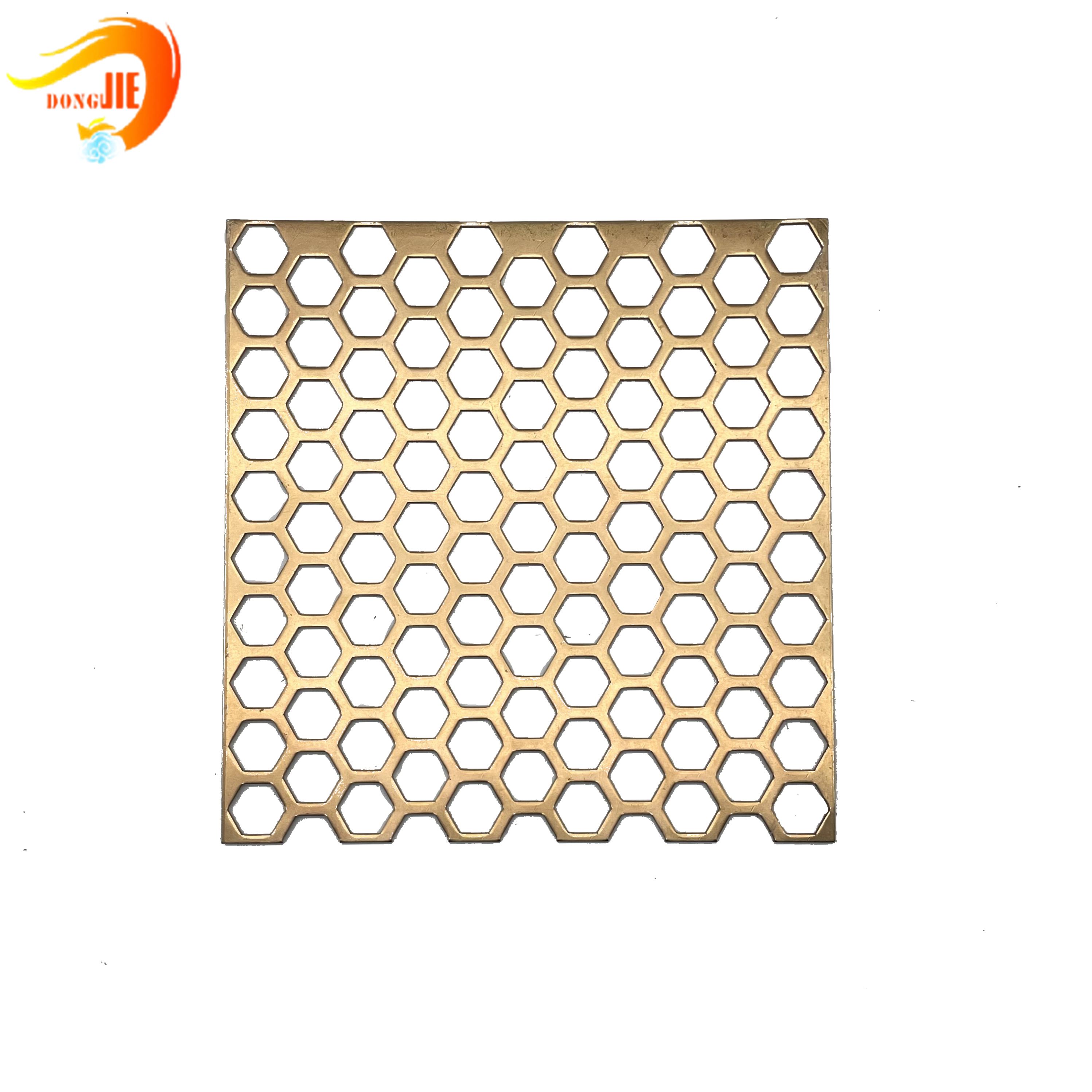 2019 Good Quality Perforated Sheet - Hexagonal Perforated Metal Sheet for suspended ceiling – Dongjie