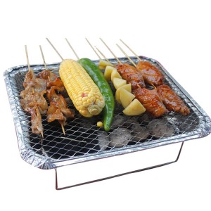 Portable bbq mesh stainless steel expanded metal mesh