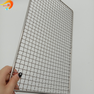 Galvanized disposable charcoal fire square stainless steel BBQ mesh