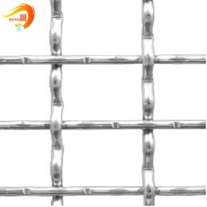 201 stainless steel plain weave square hole crimped wire mesh