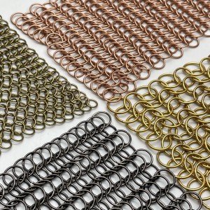 Chainmail Mesh Woven Wire Metal Mesh Divider Curtain