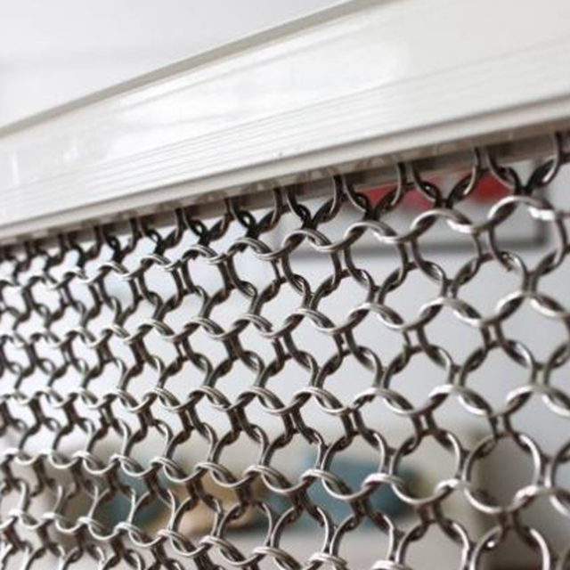 Ring mesh curtain—a very common decorative mesh curtain