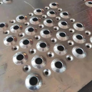 Anti-corrosion raised round hole anti-skid plate non-slip perforated metal