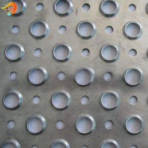Galvanized round hole perforated metal mesh for walkway