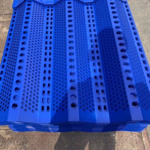 Powder Coated Metal Perforated Metal Panel Windproof Dust Fencing