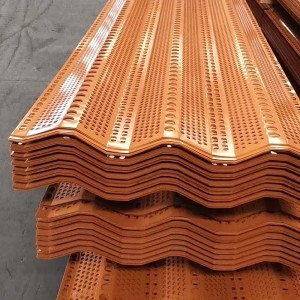 Wind and dustproof metal perforated mesh for mines and ports