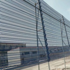 Wind Breaker Wall Low Carbon Steel Perforated Metal Mesh Panels