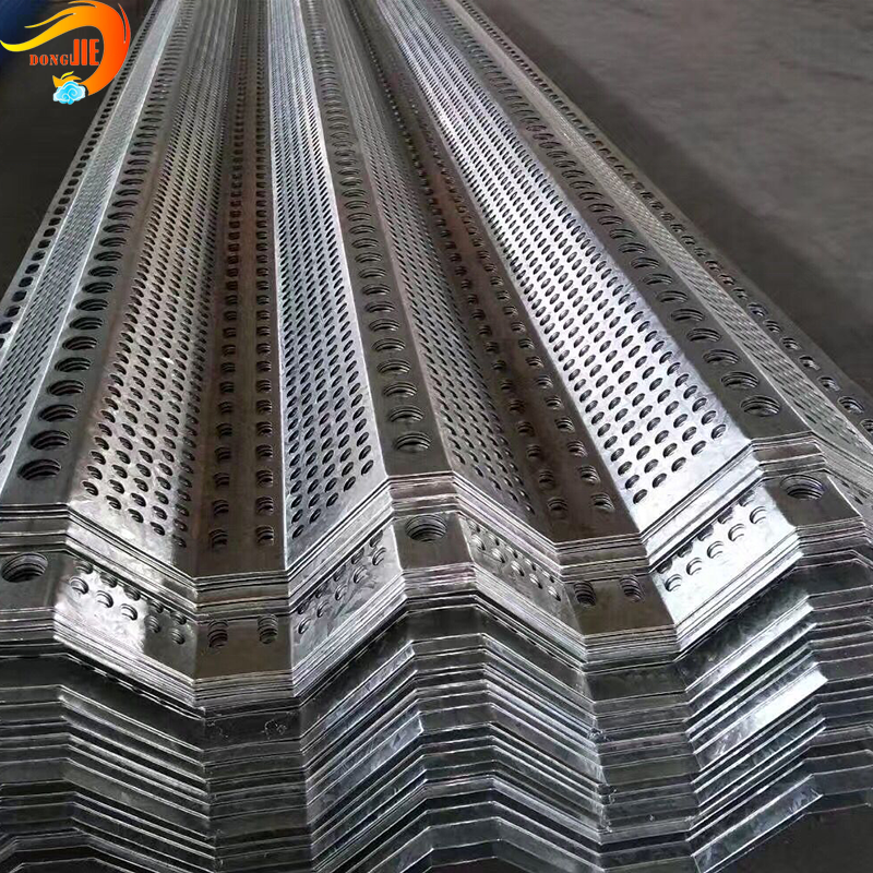 China Galvanized Perforated Corrugated Metal Panel With 10mm Hole