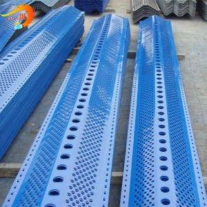 Anti wind dust fence wall perforated metal mesh with various colors