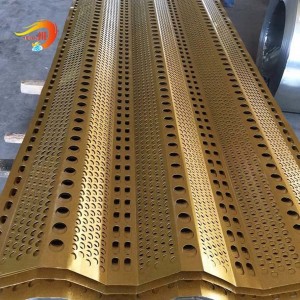 Windproof and Dust Suppression Perforated Metal Mesh