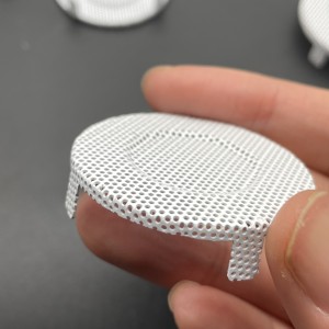 China Stamping Perforated Metal Mesh White Speaker Mesh