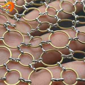 China Architectural Aluminum Ring Mesh for Wall Decoration